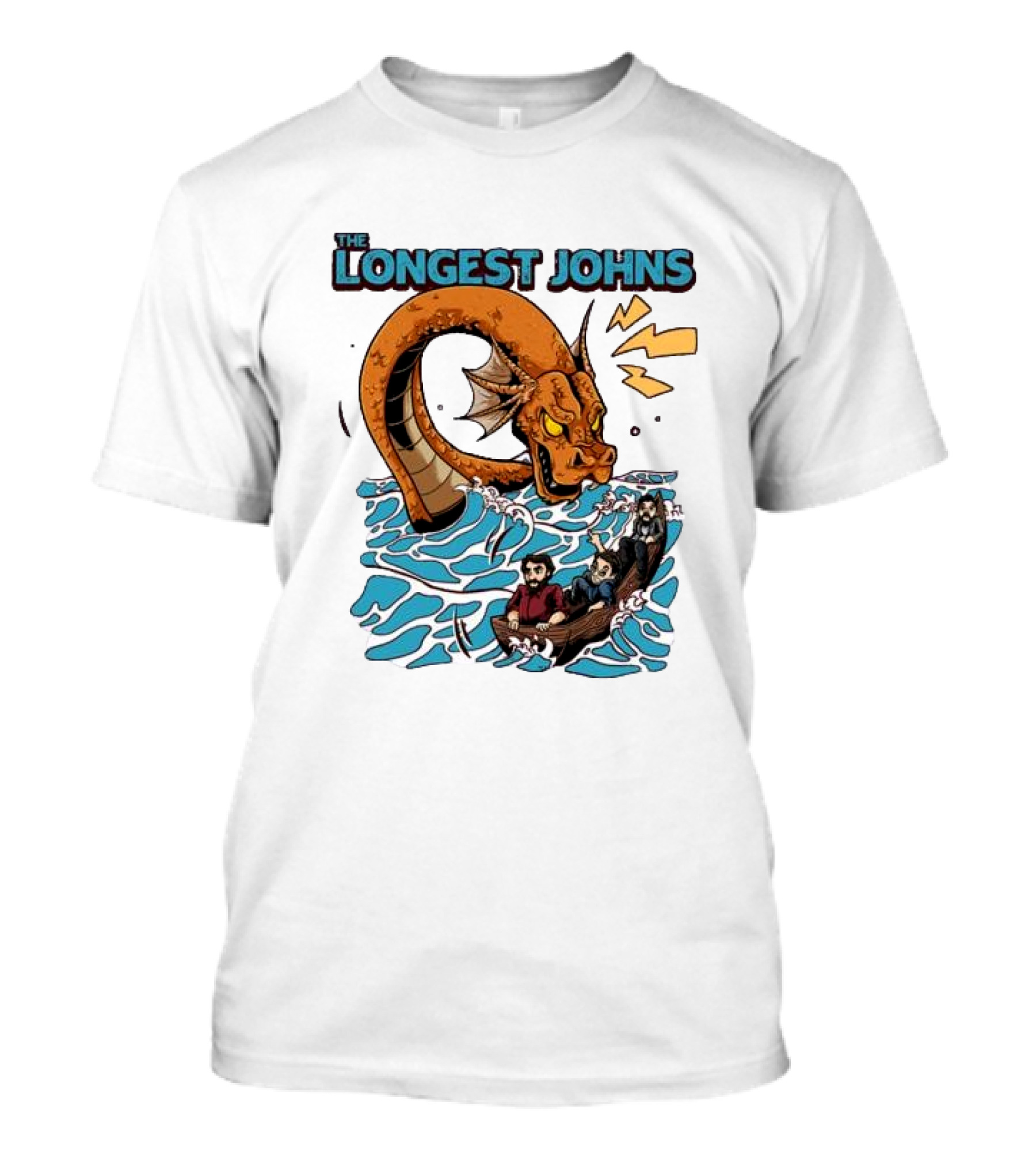The Longest Johns Sea Monster Adventure Rowboat Journey T-Shirt