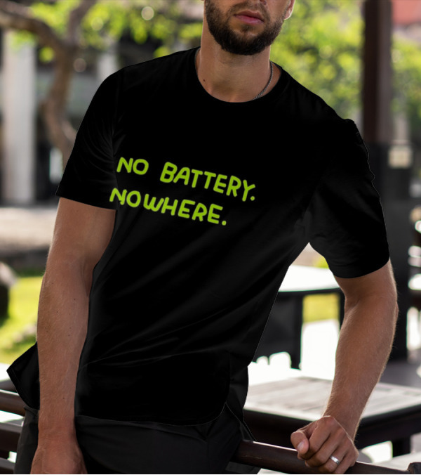 No Battery Nowhere Zoe Bread T-Shirt