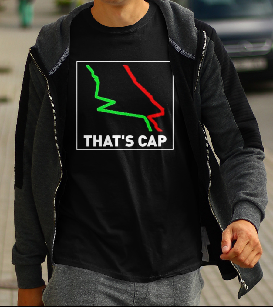 James Pettus That's Cap Red And Green Zigzag Lines T-Shirt