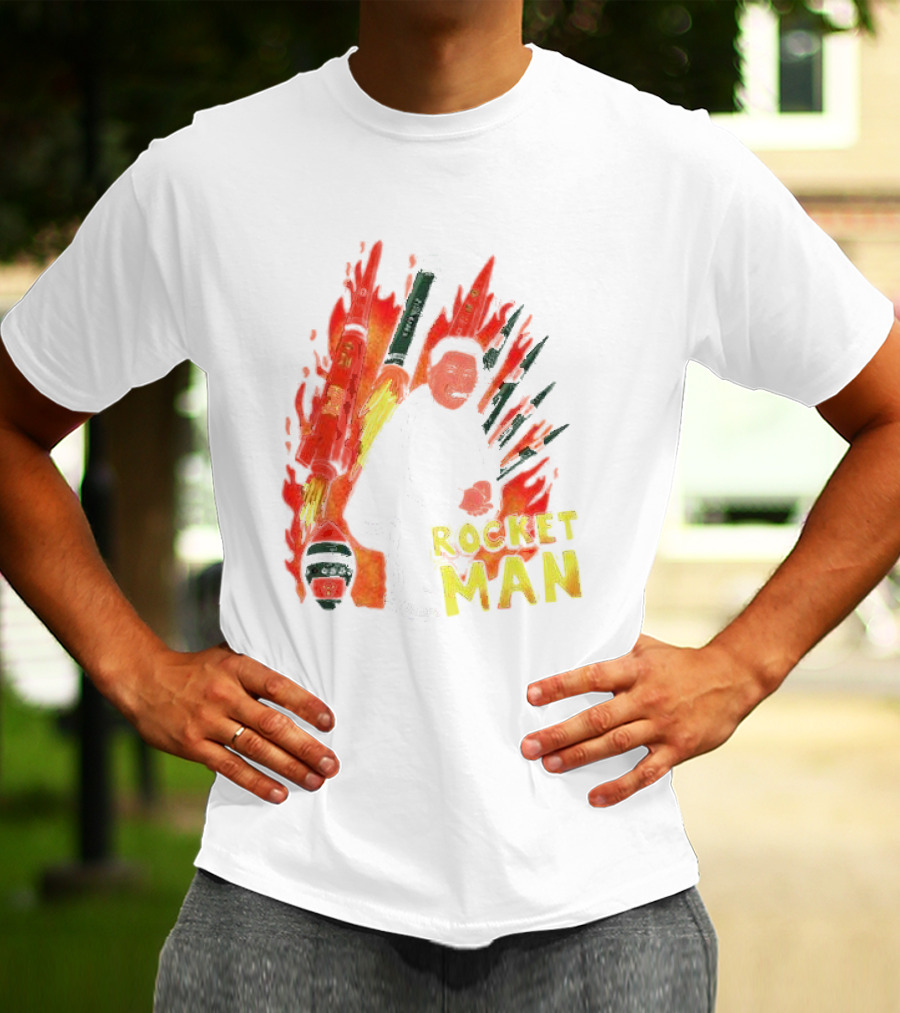 Penkmatters Rocket Man Korean Leader With Missiles T-Shirt