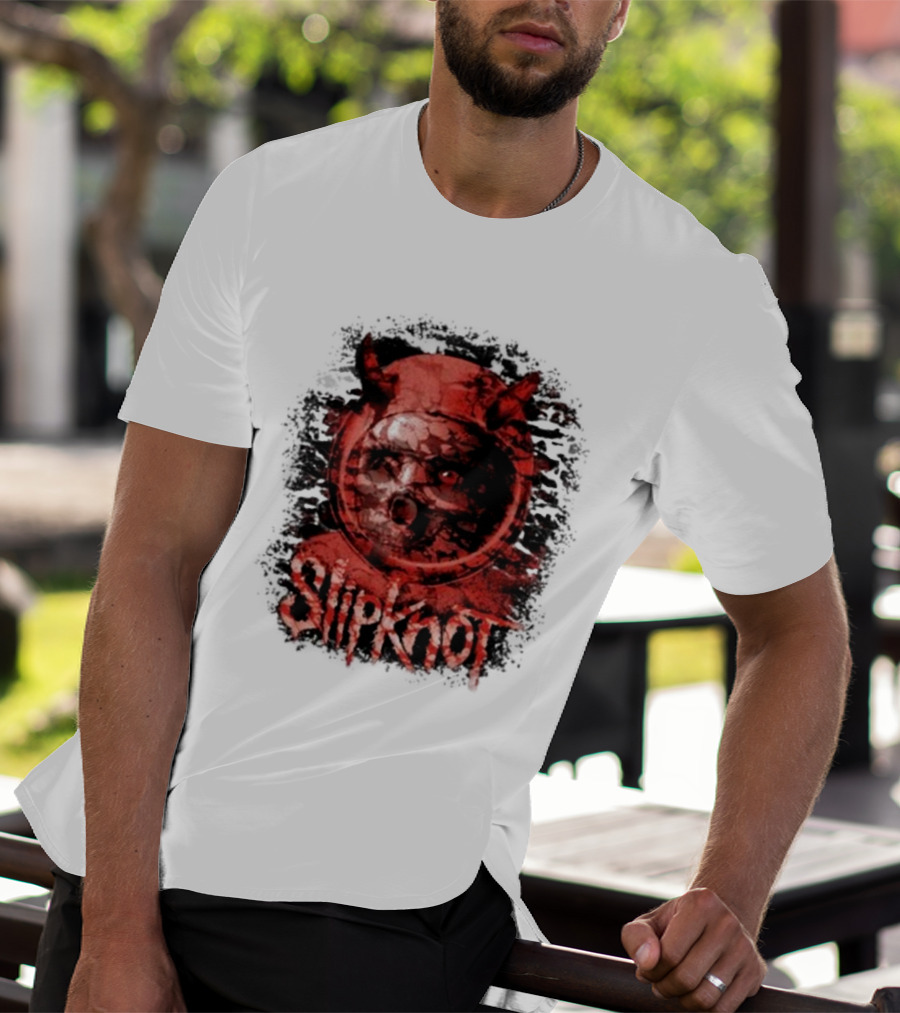 Slipknot Heller Air Capsule 001 Distorted Devil Mask T-Shirt