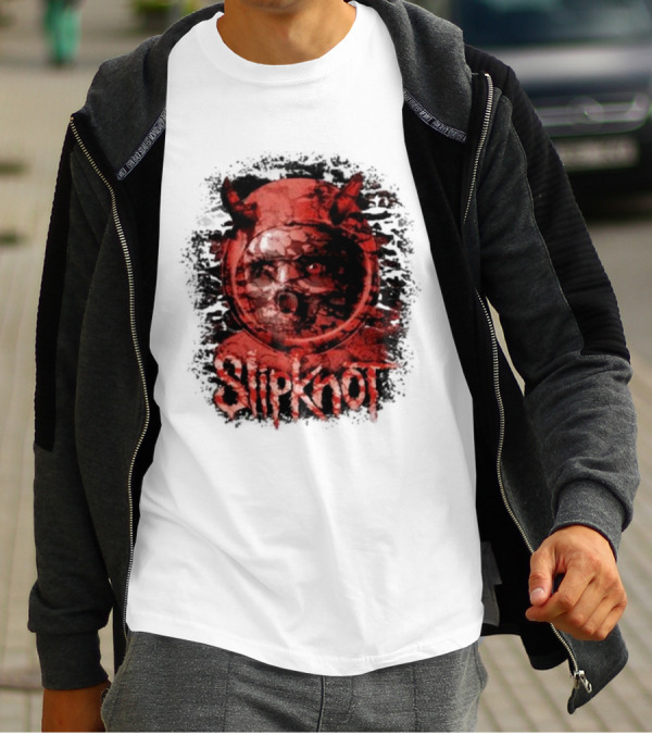 Slipknot Heller Air Capsule 001 Distorted Devil Mask T-Shirt
