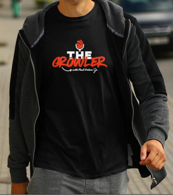 The Growler With Paul Dehner Jr. Microphone Basketball T-Shirt