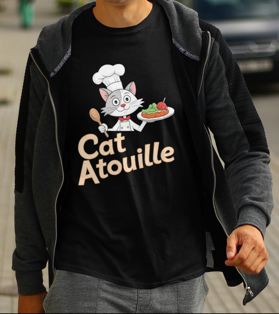Cat Atouille Chef Cat With Ratatouille T-Shirt