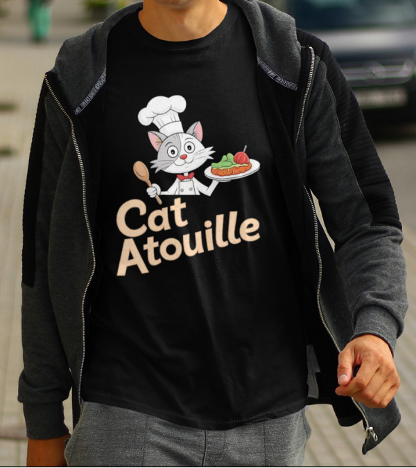 Cat Atouille Chef Cat With Ratatouille T-Shirt