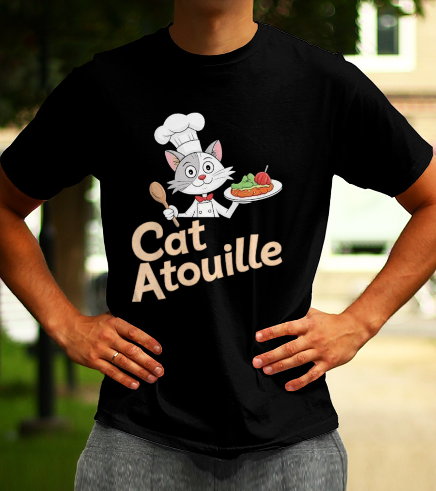 Cat Atouille Chef Cat With Ratatouille T-Shirt