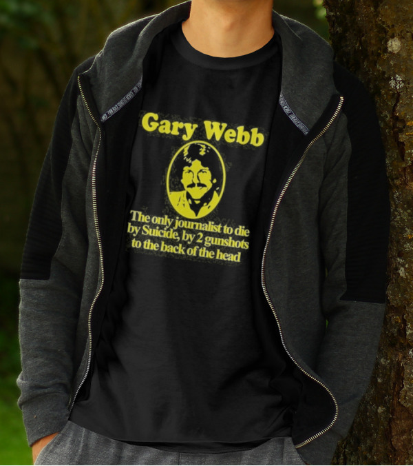 Gary Webb Barely Legal Clothing Journalist Suicide Controversy T-Shirt