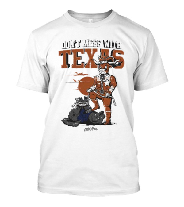 Don’t Mess With Texas Football Cowboy Stomping An Opponent T-Shirt
