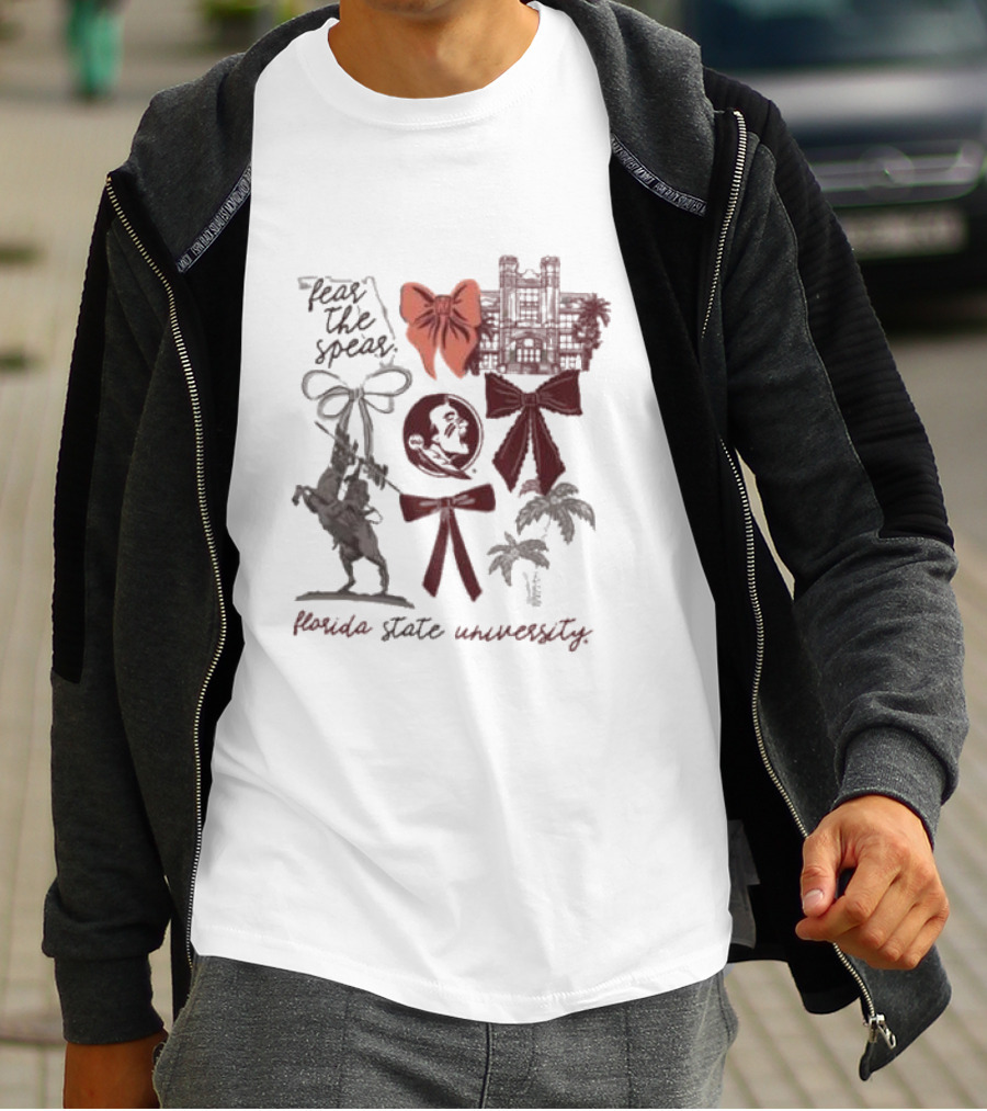Florida State Seminoles Fear The Spear University Iconography T-Shirt