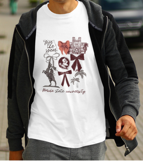 Florida State Seminoles Fear The Spear University Iconography T-Shirt