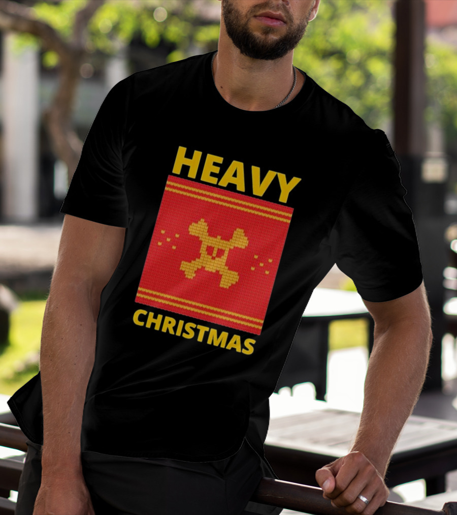 Heavy Metal Christmas Sweater Skull Design For Christmas Musical T-Shirt