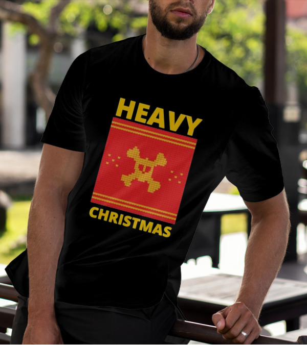 Heavy Metal Christmas Sweater Skull Design For Christmas Musical T-Shirt
