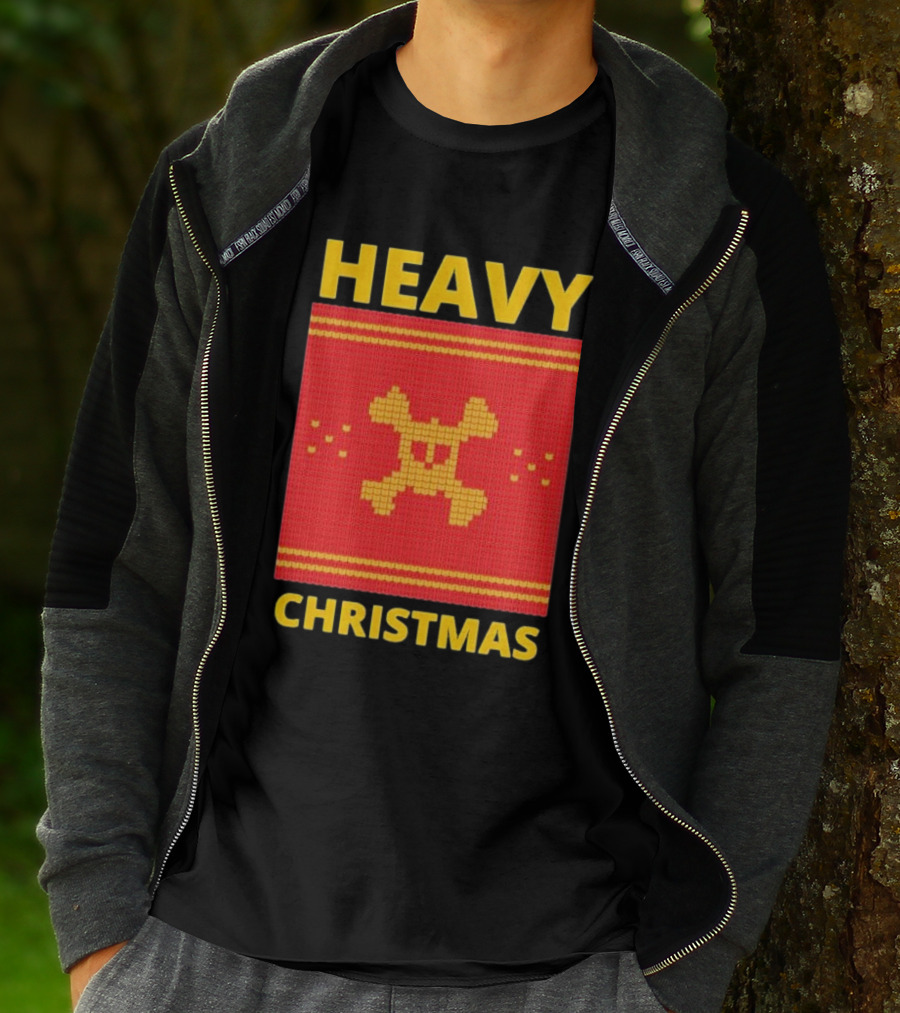 Heavy Metal Christmas Sweater Skull Design For Christmas Musical T-Shirt