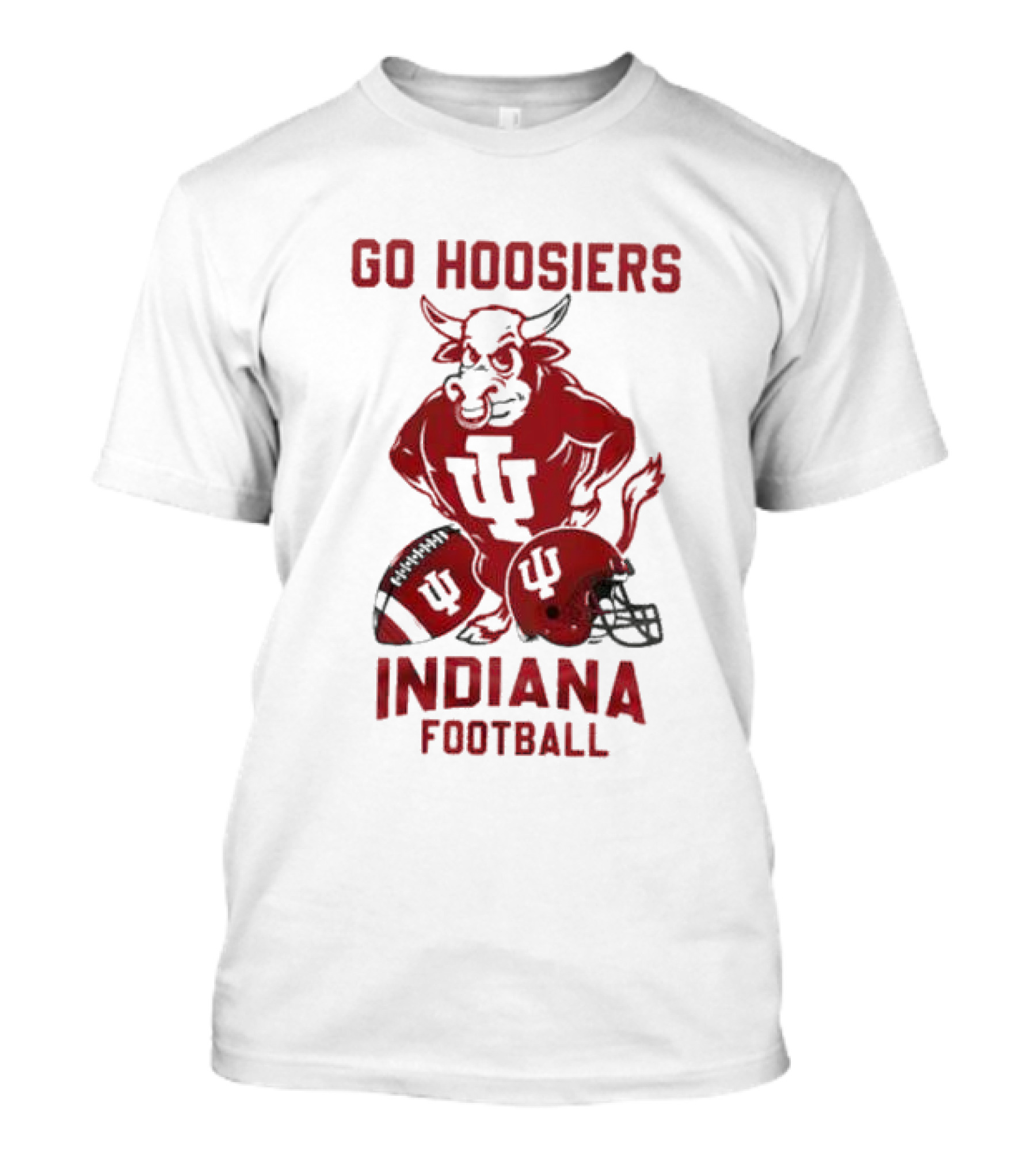 Go Hoosiers Indiana Football IU Bull And Helmet T-Shirt