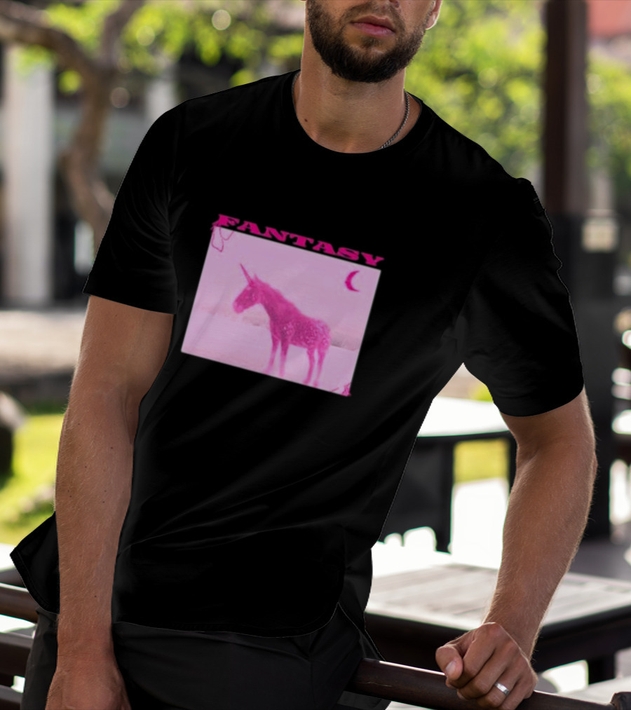 Fantasy Pink Unicorn Indigo De Souza T-Shirt
