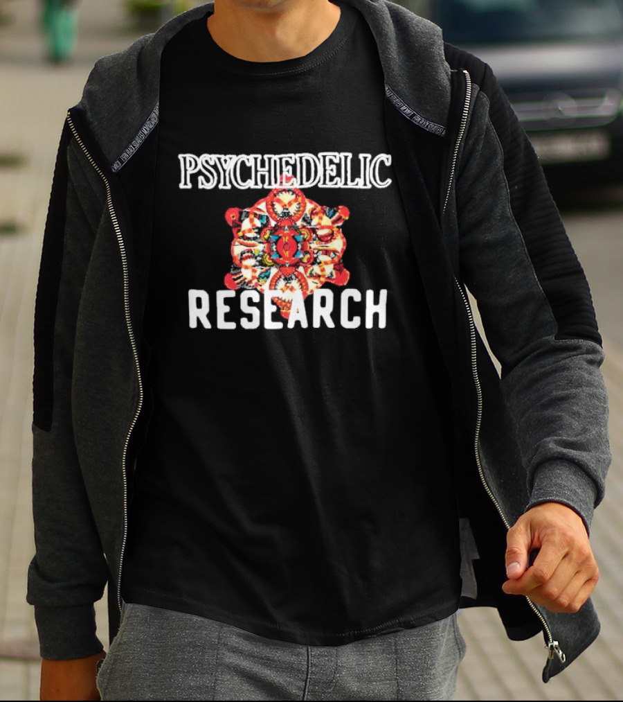 PSYCHEDELIC RESEARCH Colorful Mandala T-Shirt