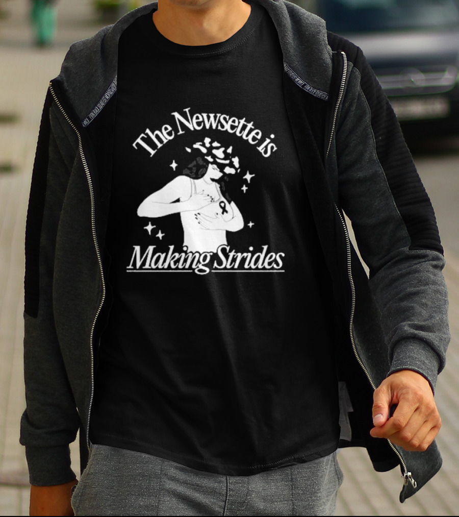 The Newsette Is Making Strides Breast Cancer Awareness T-Shirt