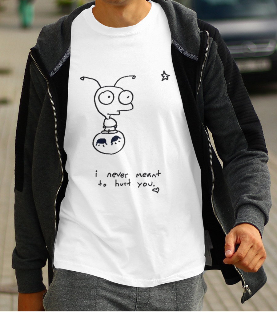 I Never Meant To Hurt You Cartoon Alien And Star T-Shirt