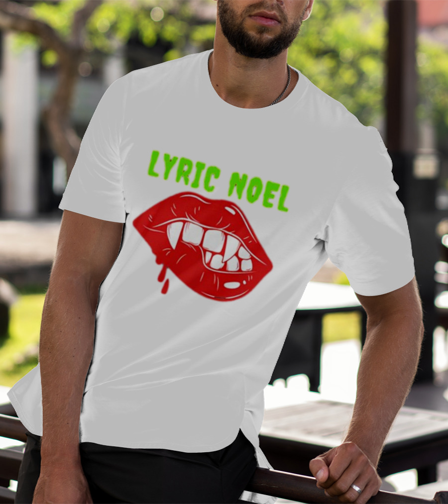 Lyric Noel Cry Little Sister Vampire Fangs Dripping Blood T-Shirt