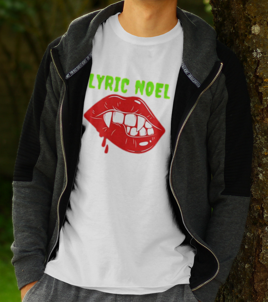 Lyric Noel Cry Little Sister Vampire Fangs Dripping Blood T-Shirt