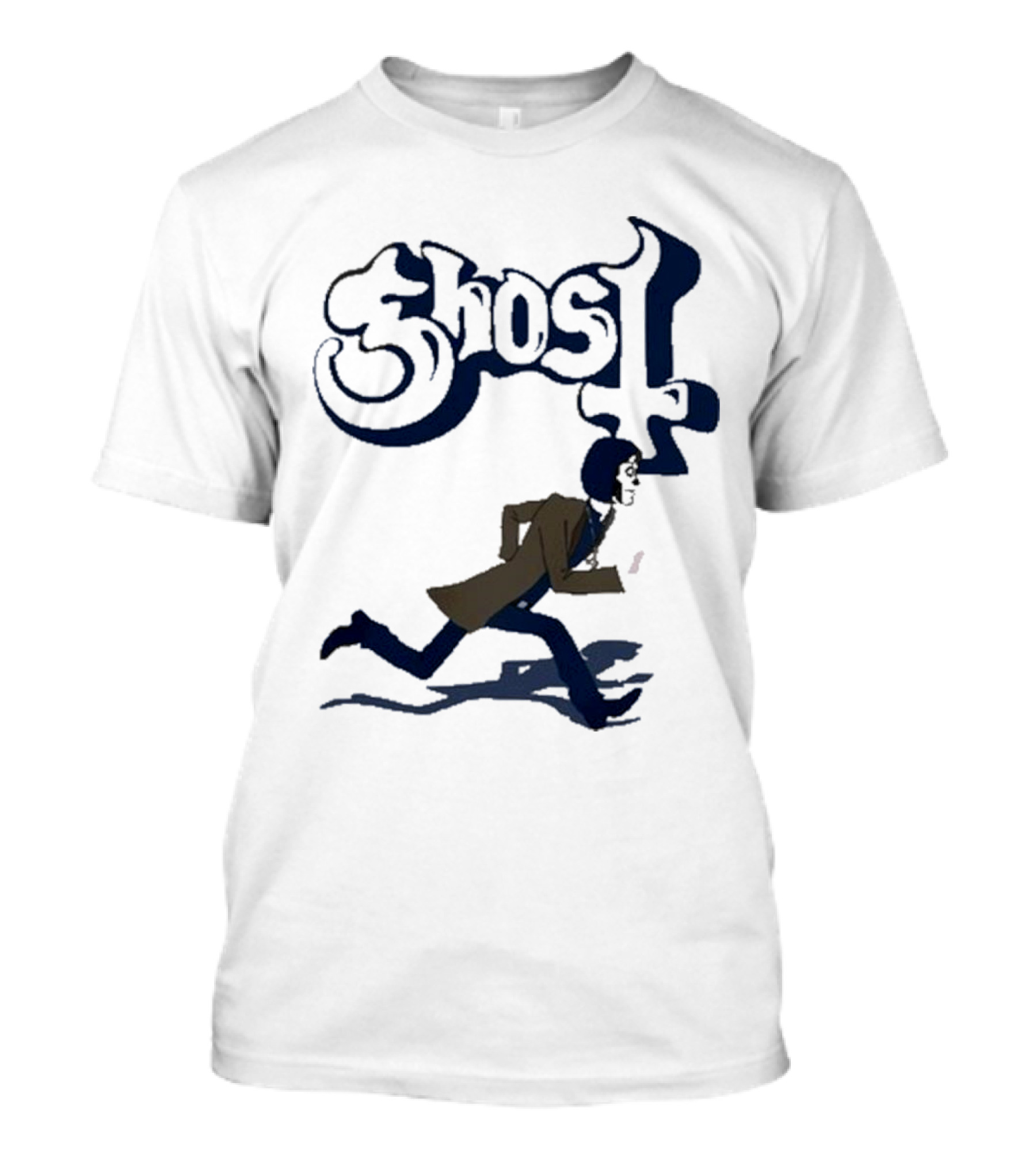Ghost Band Retro Running Figure T-Shirt