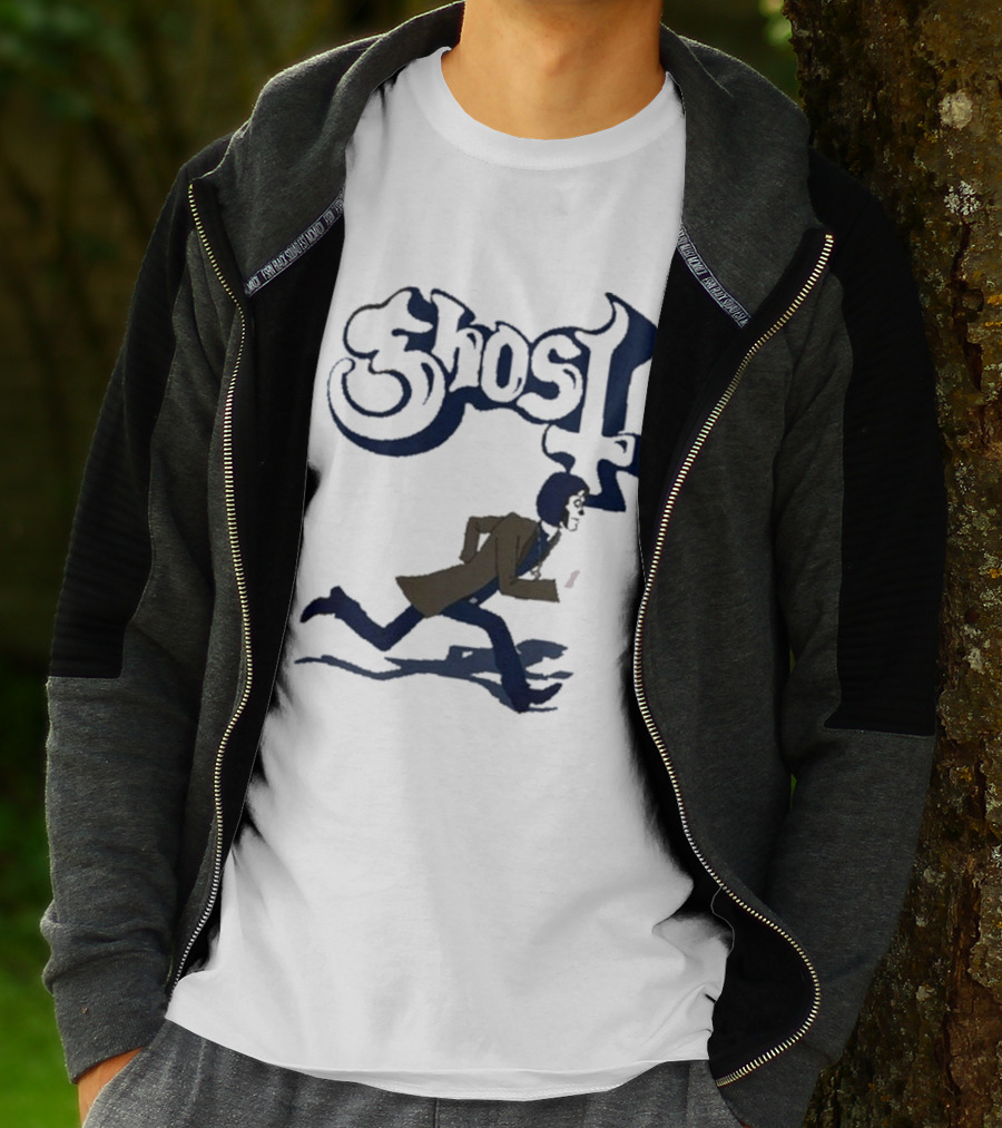 Ghost Band Retro Running Figure T-Shirt