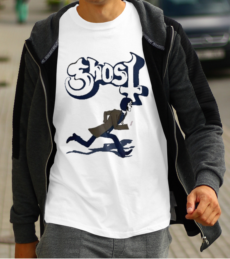Ghost Band Retro Running Figure T-Shirt