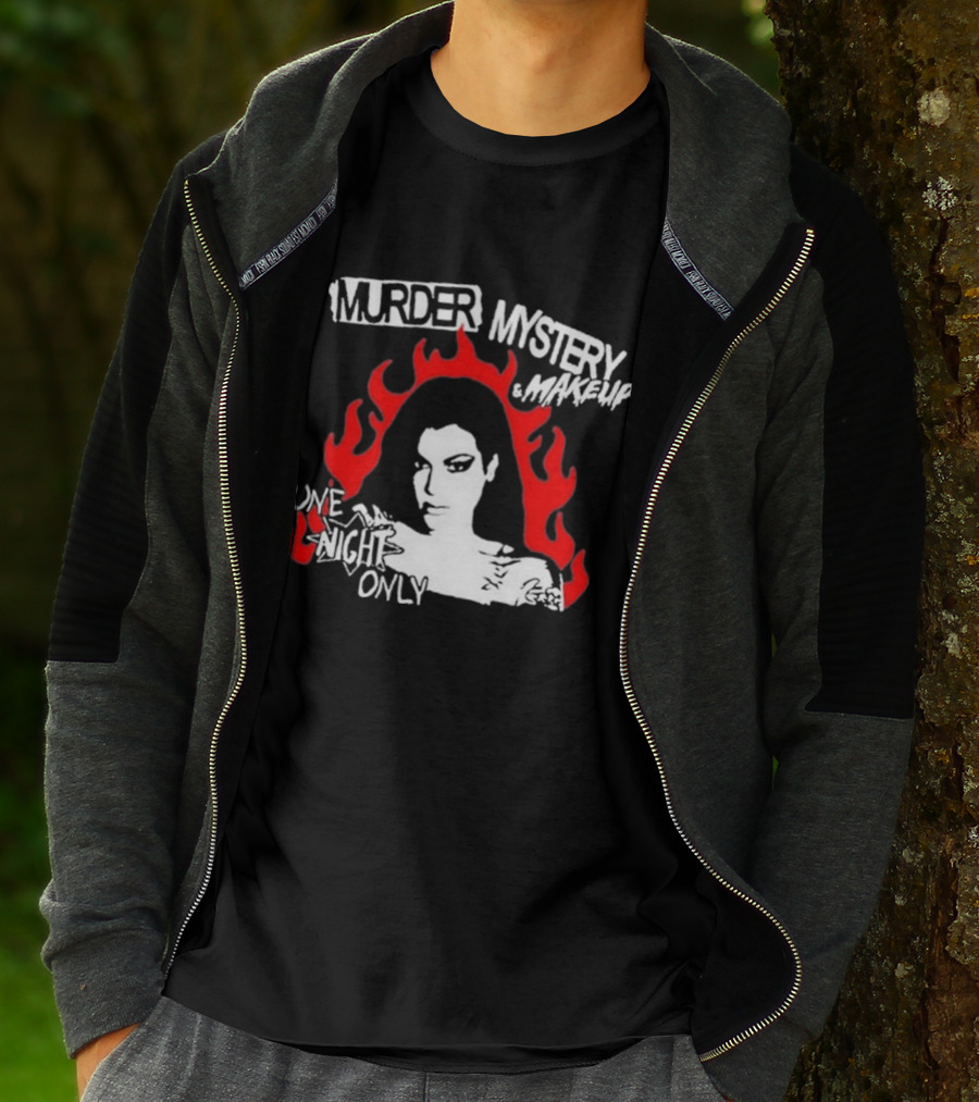 Murder Mystery And Makeup One Night Only Bailey Sarian Flames T-Shirt