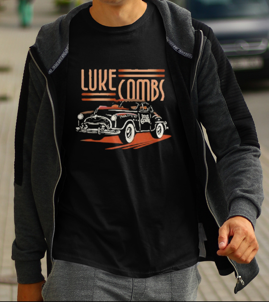Luke Combs Bootleggers Car Music Vintage Style Classic Automobile T-Shirt