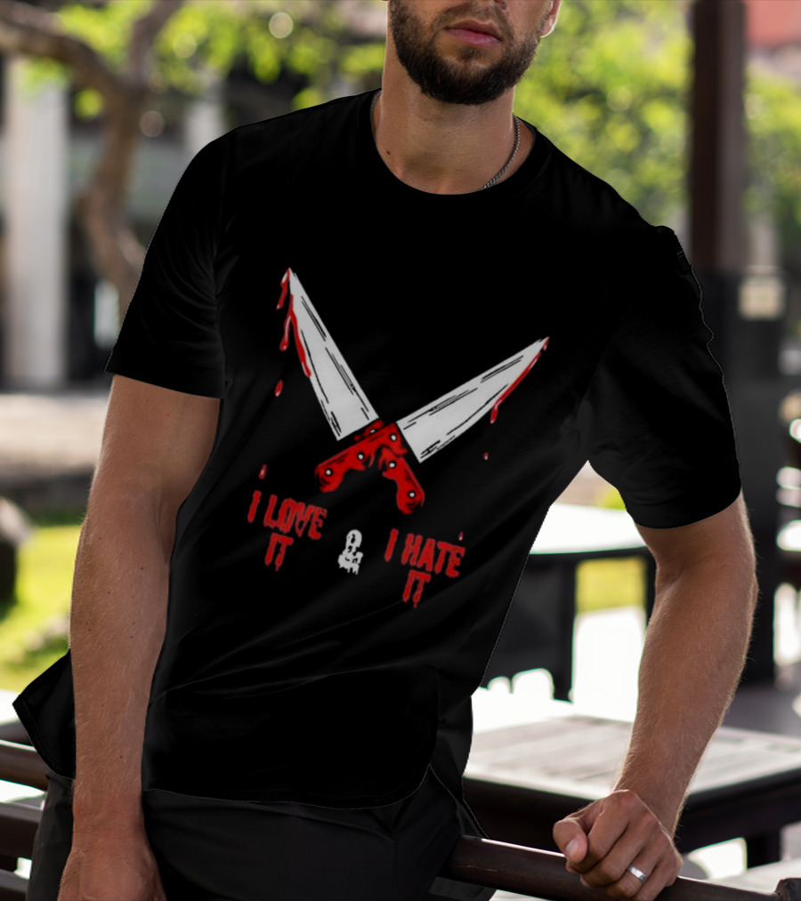 Murder With My Husband Mwmh I Love It I Hate It Knives Out 2.0 T-Shirt
