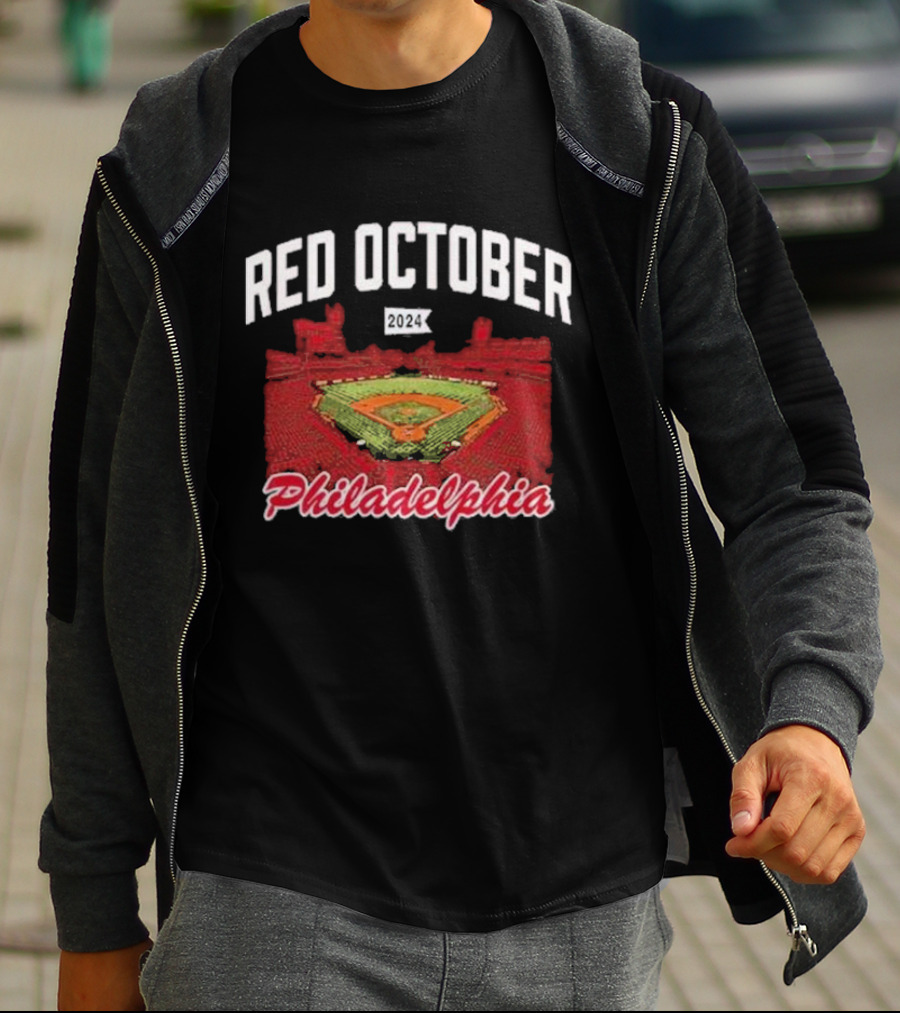 Philadelphia Baseball Stadium Red October T-Shirt