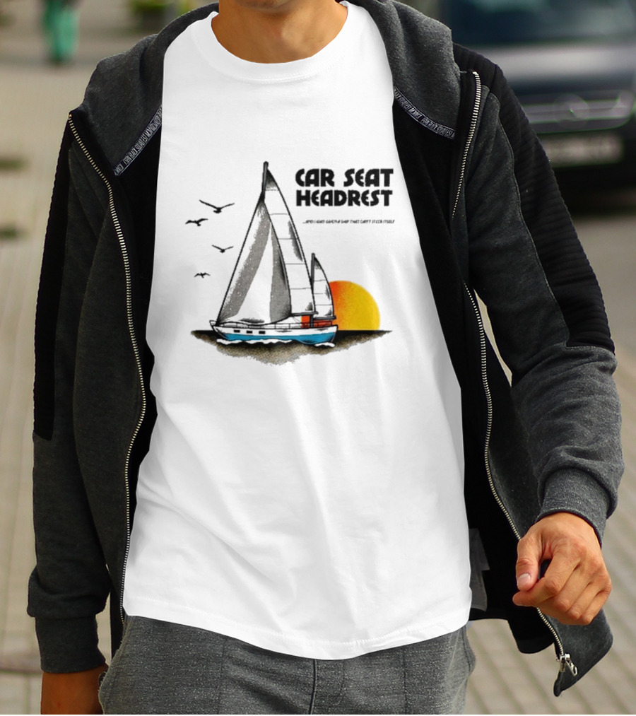 Car Seat Headrest Sunlit Sailing Adventure T-Shirt