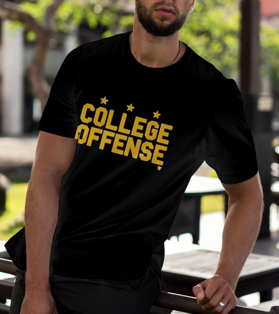 Washington College Offense Football Stars T-Shirt