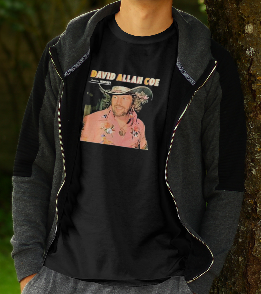 David Allan Coe Tennessee Whiskey Vintage Country Music Legend T-Shirt