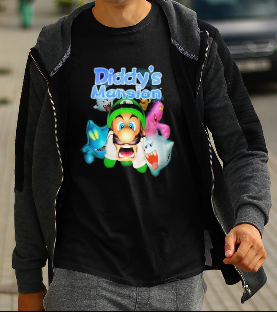 Diddy's Mansion Luigi Ghost Adventure T-Shirt