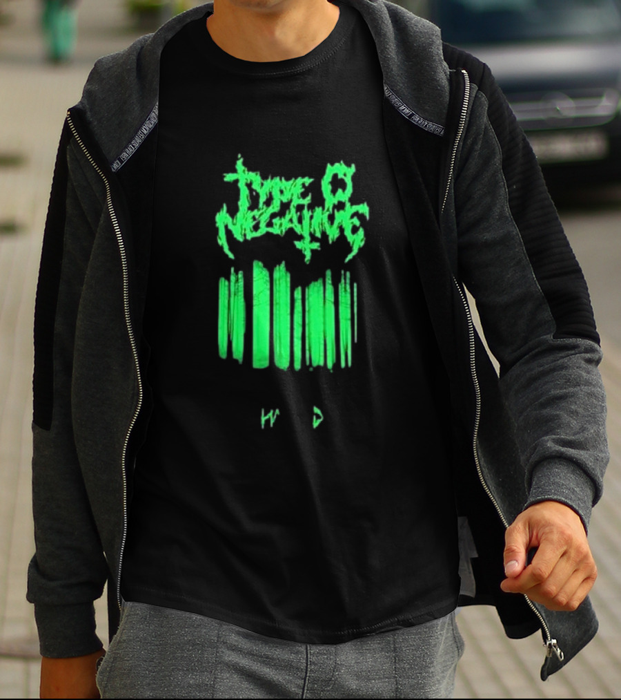 Type O Negative Haunted Black Green Barcode T-Shirt