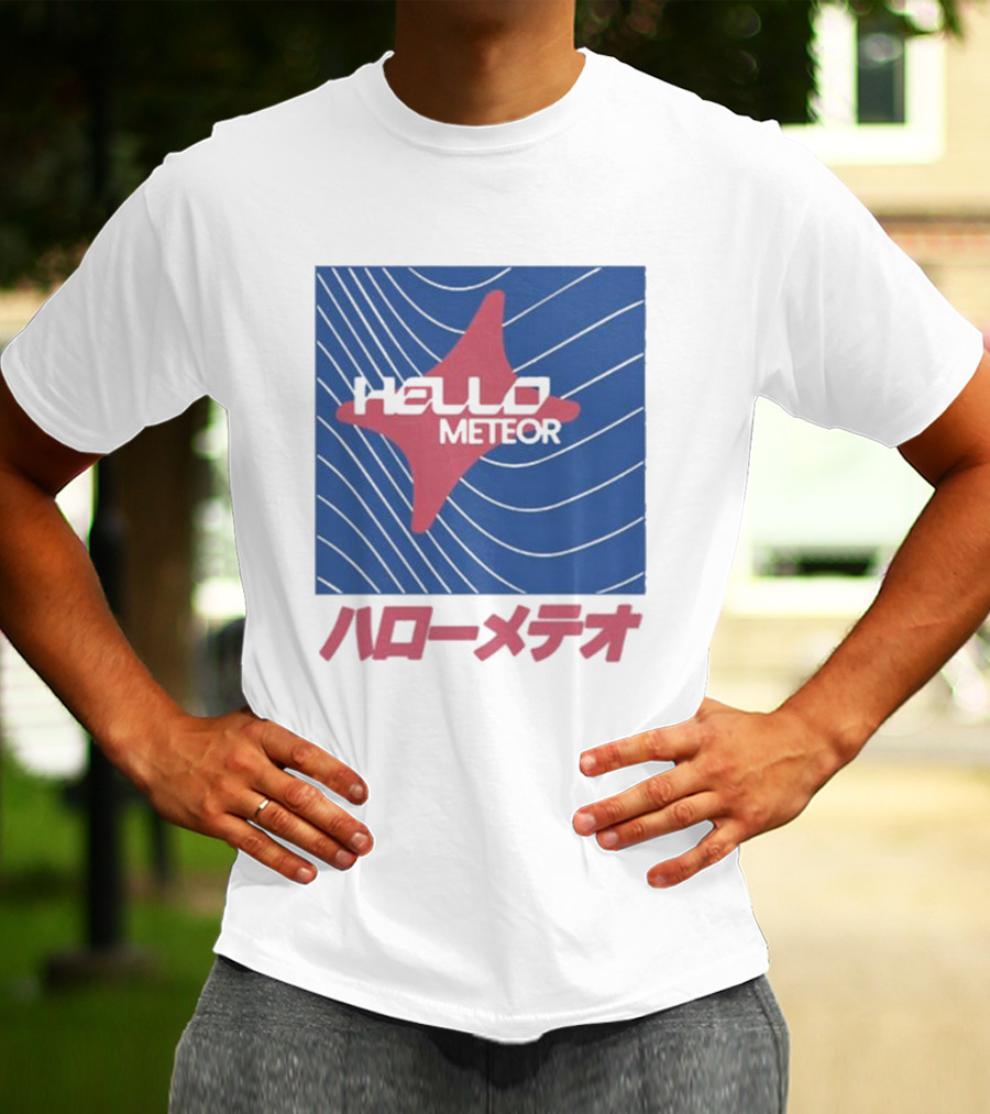 Hello Meteor ハローメテオ Grey Market Japan Wave T-Shirt