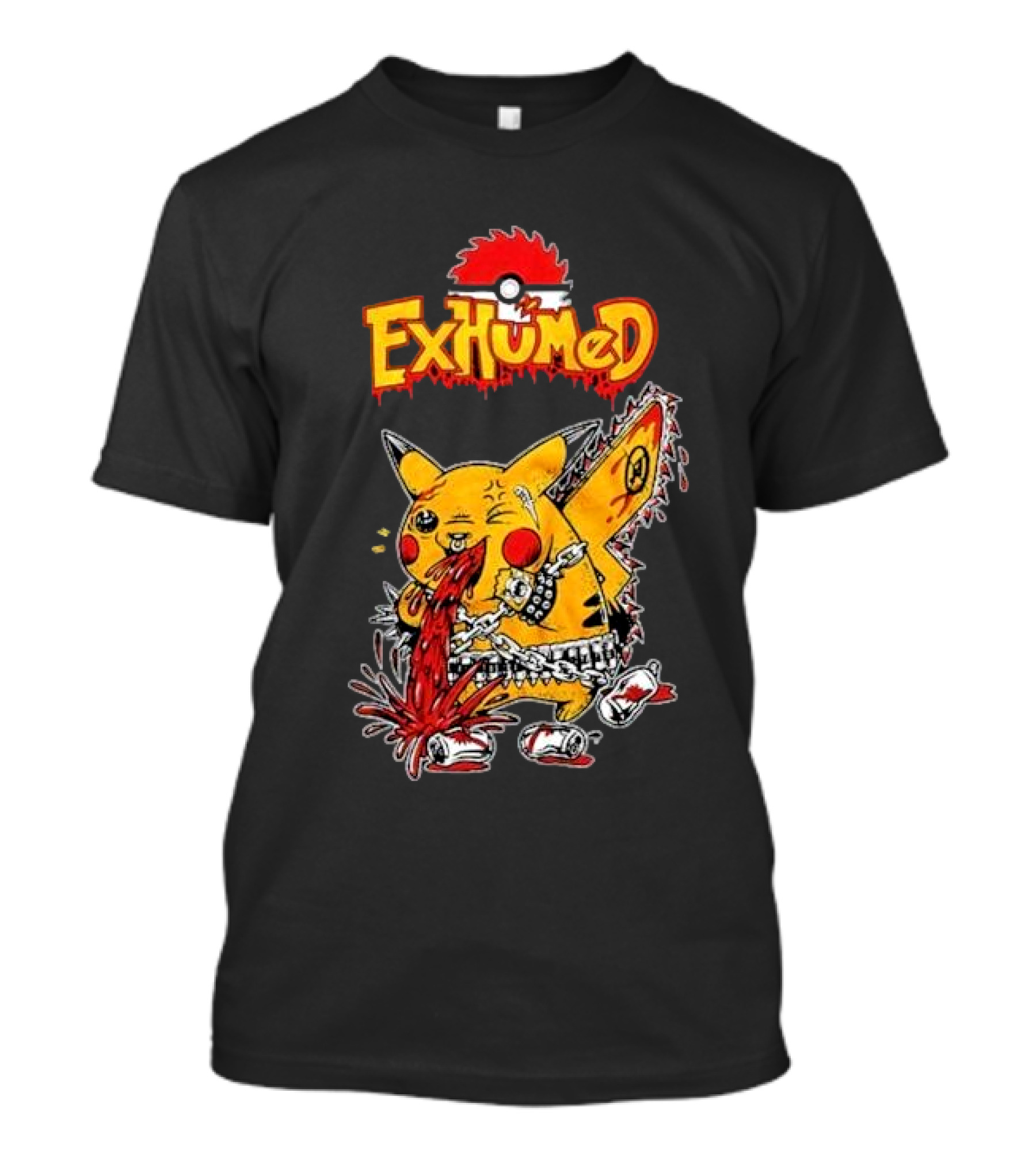 Exhumed Pukemon Darker Corners Parody Pokémon Mashup T-Shirt