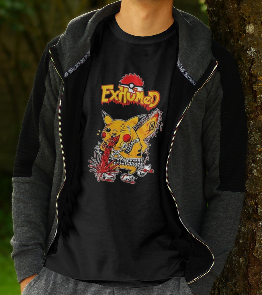 Exhumed Pukemon Darker Corners Parody Pokémon Mashup T-Shirt