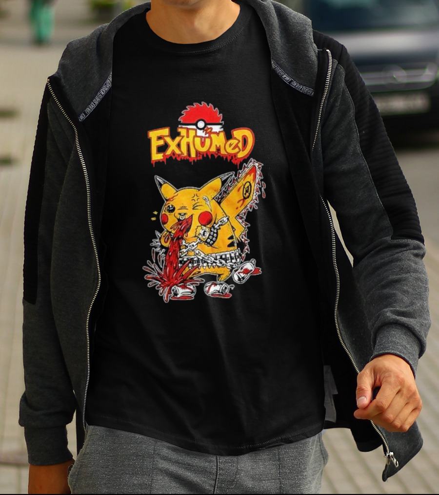 Exhumed Pukemon Darker Corners Parody Pokémon Mashup T-Shirt