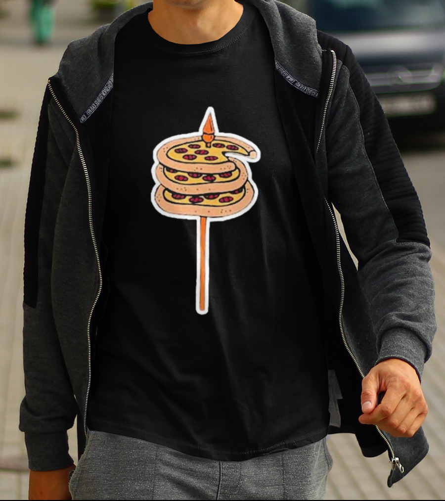 Detroit Pizza Spiral On A Spear T-Shirt