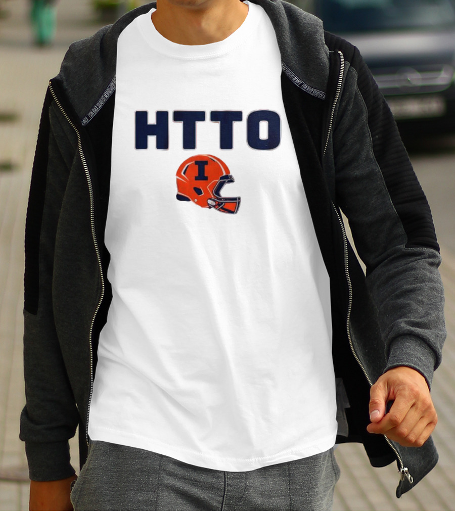 Illinois Football HTTO Helmet I T-Shirt