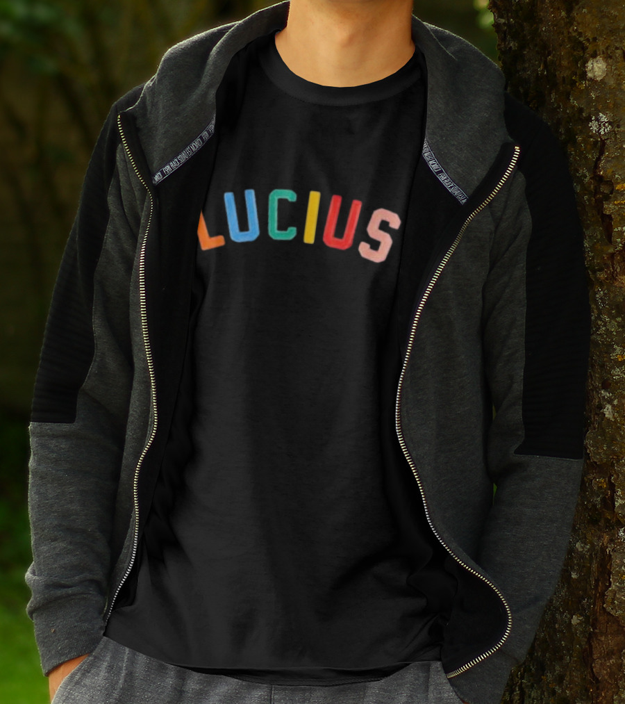 Lucius Colorful Stitched Letters T-Shirt