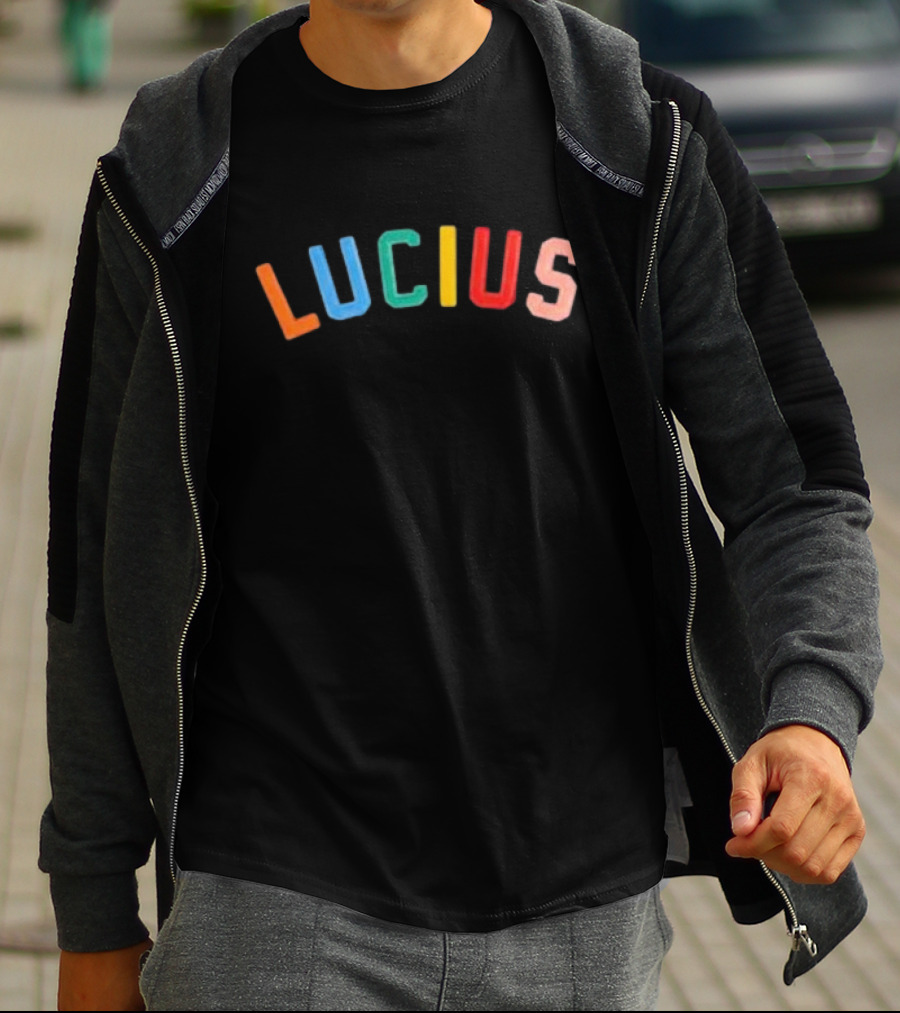 Lucius Colorful Stitched Letters T-Shirt