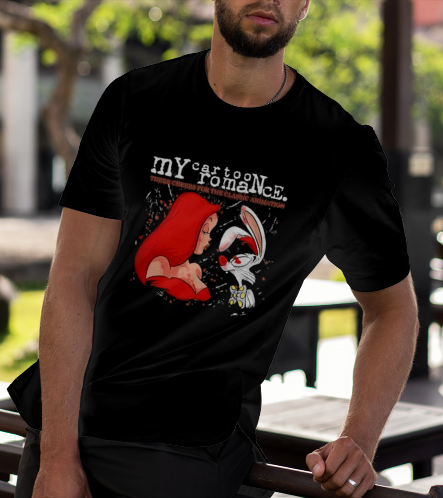 My Cartoon Romance Three Cheers Classic Animation Jessica Rabbit Roger T-Shirt