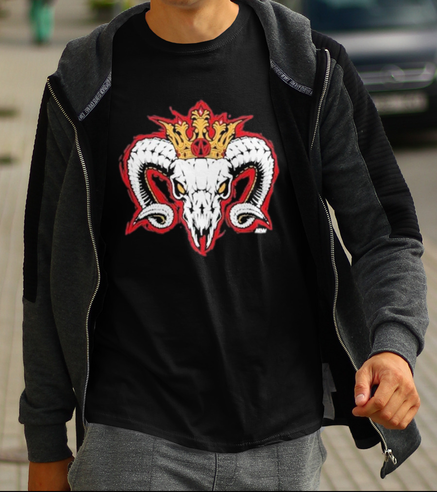 Rope Tuesday Will Ospreay Goated Ram Skull Crown T-Shirt