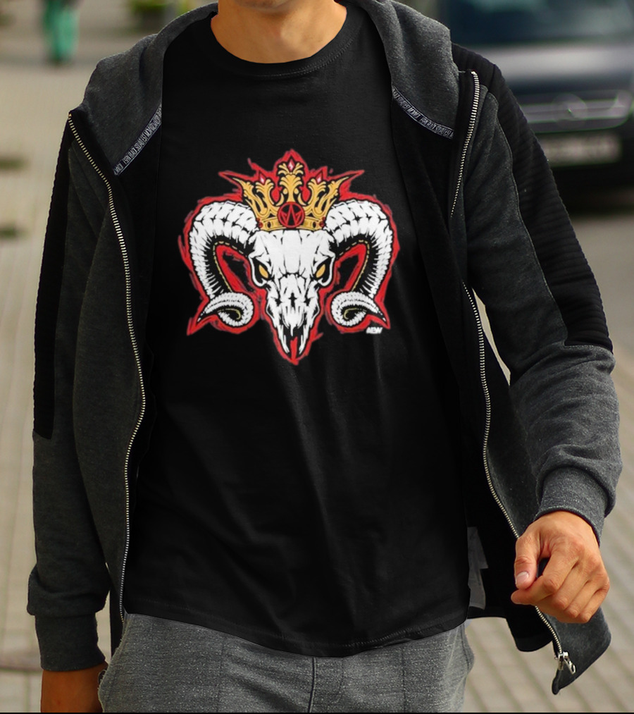 Will Ospreay Goated Crowned Ram Skull T-Shirt