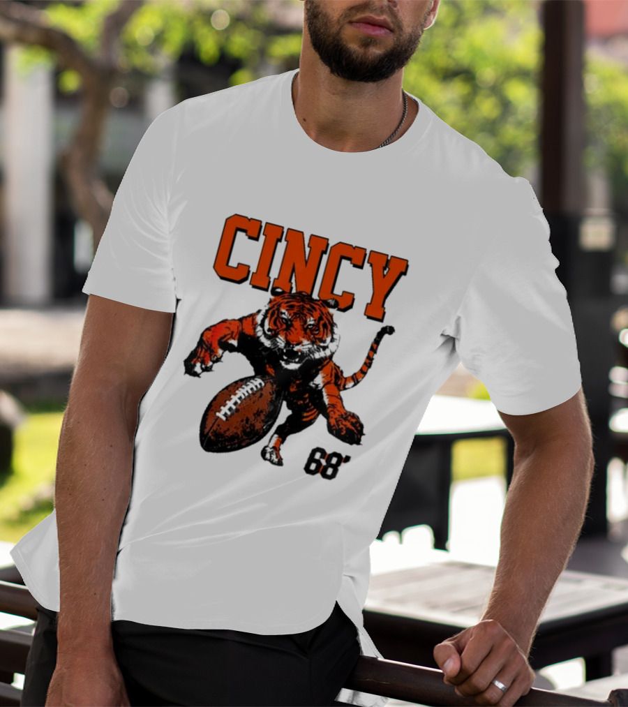 Cincy Tiger Football 68’ T-Shirt