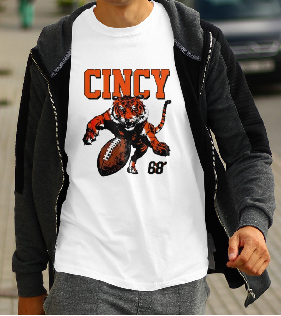 Cincy Tiger Football 68’ T-Shirt