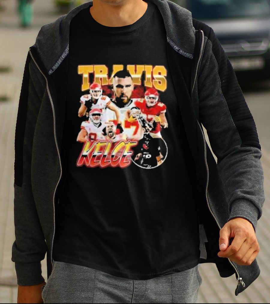 Travis Kelce Chiefs Players Collage T-Shirt